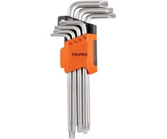 L-formos Torx atsuktuvai, ilgi, chromuoti 7vnt Truper®