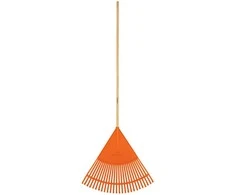 Truper lapų grėblys, 26 lankstūs plastikiniai dantukai, medinė rankena, 122 cm