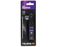 Tajima DORA Razar Juodas atsarginės geležtės 18 mm, 10 vnt.