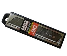 Tajima RAZAR Juodas atsarginės geležtės 18mm, 50vnt