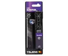 Tajima DORA Razar Juodas atsarginės geležtės 25 mm, 10 vnt.