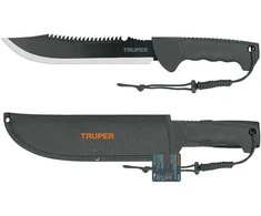 Truper mačetė su pjūklu. Ilgis 25cm. Patogi neslystanti rankena. Saugus medžiaginis deklas