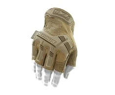 Mechanix Wear Bepirštės Pirštinės Mechanix M-Pact® FINGERLESS Coyote. Velcro, TrekDry®, dirbtinė oda, delno, krumplių, pirštų apsauga