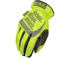 Mechanix Wear PirštinėsFastFit® HiViz geltonos 9/M dydis. Rauktas rankogalis, dirbtinė oda, TrekDry®, šviesą atspindintys užrašai