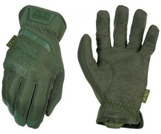 Mechanix Wear Pirštinės Mechanix FastFit® Olive Drab, žalios M dydis. Rauktas rankogalis, dirbtinė oda, TrekDry®