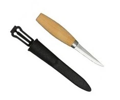 Medžio drožinėjimo peilis Morakniv® 106, tiesus, geležtė 82x2,7mm. Laminuotas plienas, beržinė rankena