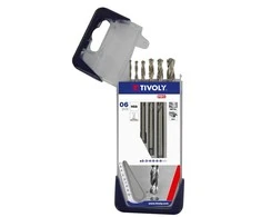 Grąžtas Metalo grąžtų rinkinys HSS pilnai šlifuoti Tivoly Clipster PRO 6vnt Ø2-8mm