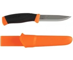 Morakniv® Companion (S) peilis, Hi-Vis Oranžinis, nerūdijantis plienas, mažmeninė pakuotė