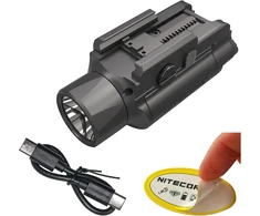 Nitecore NPL35 weapon light – 2000 lumens, rechargeable magnetic battery, compact rail-mount, IPX6 water resistant, ambidextrous switch