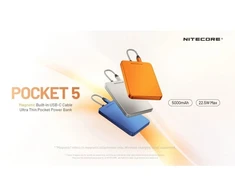 Nitecore Pocket 5 Mėlyna USB-C 5000mAh maitinimo blokas