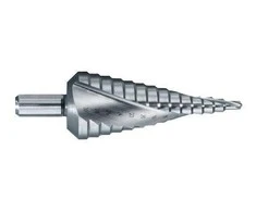 Tivoly Pakopinis grąžtas Ø4-12 mm. spiralinis, nedengtas. žingsnis 1mm
