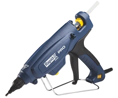 Rapid EG360 Industrinis klijų pistoletas intensyviam darbui. 300W. Klijų pralaidumas iki 1,8kg/h. Reguliuojama temperatūra. Greitas klijų įkaitinimas (mažiau nei 5 min.) Naudoja 12mm skersmens klijų lazdeles.
