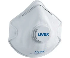 Respiratorius Uvex Silv-Air Classic 2110 FFP1, puodelio tipo su vožtuvu, baltas, 3 vnt mažmeninėje pakuotėje