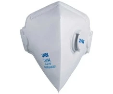 Respiratorius Uvex Silv-Air Classic 3110 FFP1, sulankstomas su vožtuvu, baltas, 3 vnt mažmeninėje pakuotėje