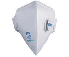 Respiratorius Uvex Silv-Air Classic 3310 FFP3, sulankstomas su vožtuvu, baltas, 3 vnt mažmeninėje pakuotėje