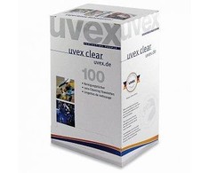Servetėlės akinių linzių valymui Uvex, 100vnt, individualiai supakuotos