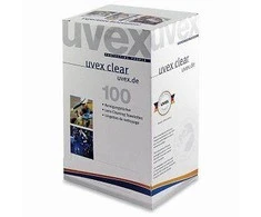 Servetėlės akinių linzių valymui Uvex, 100vnt, individualiai supakuotos
