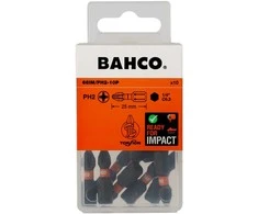 Smūginiai antgaliai Bahco 66IM PH2 25mm , 10vnt blisteris
