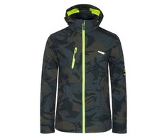 North Ways Softshell striukė Nine Worths Borel 1511 Kamufliažinė/Neoninė, dydis M