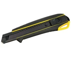 Tajima gumuotas peilis laužomomis geležtėmis 18mm + Razar Juodas atsarginės geležtės (13 vnt)