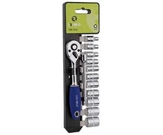Terkšlė su galvutėmis 4-14mm + prailgintos 1/4" 12 vnt Irimo