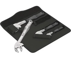 Terkšlinių savaime užsifiksuojančių raktų komplektas 4vnt (XS/S/M/L) Wera Joker 6004, Set 1, 7-19mm.
