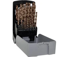 Grąžtas Tivoly Metalo gražtų rinkinys 1-13 mm, FURIUS HSS su FUSIO padengimu, 25vnt.