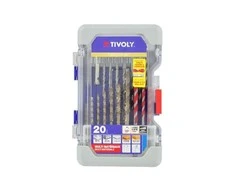 Grąžtas Tivoly Grąžtų rinkinys "Multi Material" 20vnt. Metalui, medienai, betonui ir plytelėms