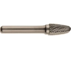 Tivoly Kietmetalinė freza. Konusinė-užapvalinta forma Ø12mm, kotelis 6mm (plastikinė dėžutė)