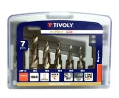 Tivoly Kombinuotų sriegiklių rinkinys FTH 1/4" kotelis M3-M10 + magnetinis laikiklis "Half-Box"