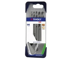 Grąžtas Tivoly Medžio grąžtų rinkinys (minkštai medienai ir kietmedžiui) Clipster PRO 6vnt Ø2-8mm