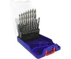 Grąžtas Tivoly Metalo grąžtų rinkinys 1-10mm, "Smart Point" pakopinis antgalis, 19vnt
