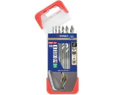 Grąžtas Tivoly Metalo grąžtų rinkinys 2-8mm, HSS "Smart Point" pakopinis antgalis, 6vnt