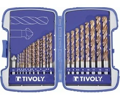 Grąžtas Tivoly Metalo grąžtų rinkinys FURIUS HSS 1-13mm, 25vnt + gilintuvas 15 mm
