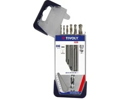 Grąžtas Metalo grąžtų rinkinys HSS pilnai šlifuoti Tivoly Clipster PRO 6vnt Ø2-8mm