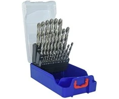 Grąžtas Tivoly Metalo grąžtų rinkinys HSS Ø1-13 mm, 118° "Split point", 25vnt./kpl.