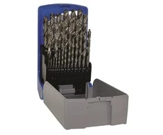 Grąžtas Tivoly Metalo grąžtų rinkinys HSS Ø1-13 mm, 118° "Split point", 25vnt./kpl.