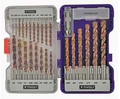 Grąžtas Tivoly Metalo grąžtų rinkinys FURIUS HSS Clipster PRO 10vnt Ø1-10mm