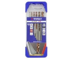 Grąžtas Tivoly Metalo grąžtų rinkinys FURIUS HSS Clipster PRO 6vnt. Ø2-8mm