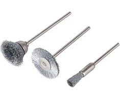 Tivoly Miniatiūrinių šepečių rinkinys grąžtui 3vnt, 2,3mm kotelis