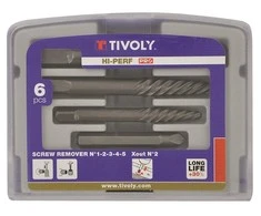 Grąžtas Tivoly Varžtų nuėmėjų rinkinys 6vnt. Nr. 1-2-3-4-5.