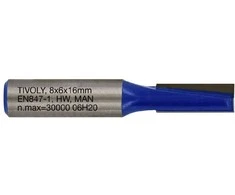 Tivoly Straight slot cutter, 8x8 mm, 8mm shank