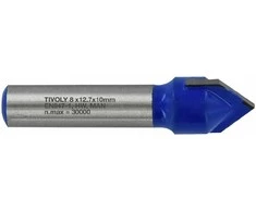 Tivoly V-groove cutter 12.7 mm, 90°, 8mm shank