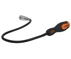 Magnetinis gaudiklis su LED lempute, lanksčiu kotu 580mm max 3000g Truper®