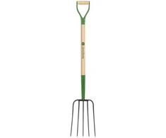 Truper John Deere sodo šakes su 5 virbais ir mediniu kotu 125cm