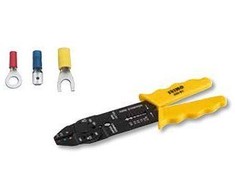 Užspaudimo replės 220mm izoliuotiems terminalams 1,5/2,5/6 mm2, kerpa M2.6-M5.0. nužievina 0,75-6,0 mm2. Irimo blisteryje