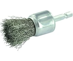 Tivoly Vielinis šepetys drėlei, Ø24mm, banguota viela INOX, 0.3mm, kotelis 1/4 HEX