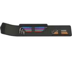 Wera 950/9 L-HEX raktų rinkinys, imperinis, BlackLaser Multicolour 5/64" - 3/8"