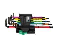 Wera L-formos raktų rinkinys, daugiaspalvis, TORX varžtams BlackLaser