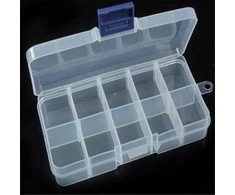 Oem 10 skyrių 128x66x22mm dėžutė smulkiems daiktams